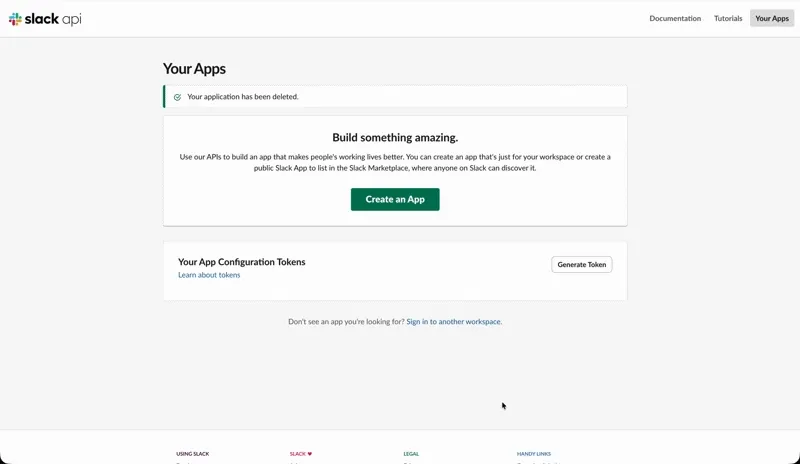 Setting up a Slack app and generating an incoming webhook URL.